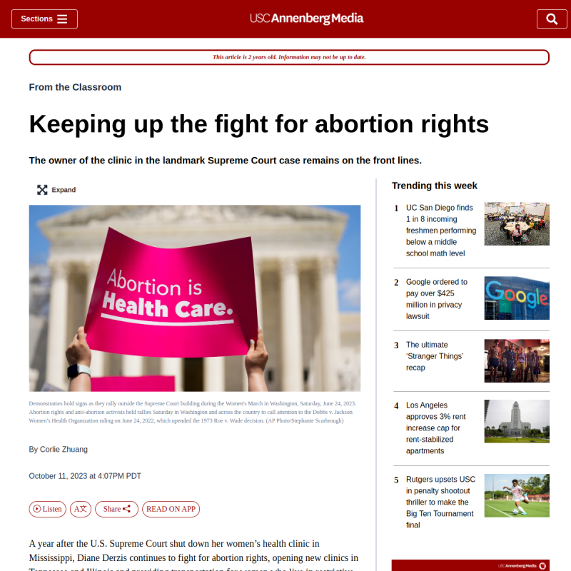 USC Annenberg Article Preview